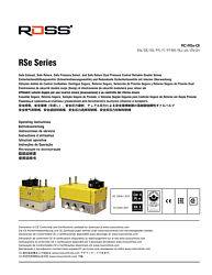  RSe Series Valves Operating Instructions