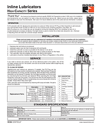 Lubricadores Serie de alta capacidad Tazón de metal