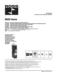 MCSE Series Valves Operation Instructions