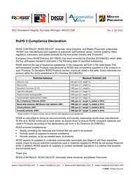 Restriction of Hazardous Substances Declaration