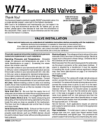 W74 Series ANSI Valves
