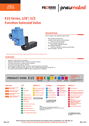 Ficha técnica de la serie de montaje remoto E15 v1.5
