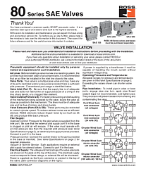 80 Series SAE Valves