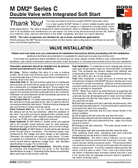 M DM2 Series C Valves Installation Instructions