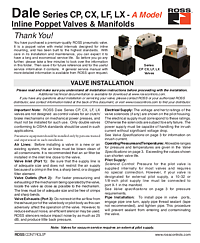 Dale CP, CX, LF, LX Series Valves - A Model