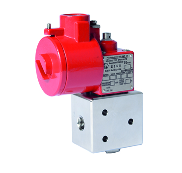 P23 - 1/4", BSP/NPT, Direct Acting, 3/2, Poppet Valve, EXD, Low Power Consumption, Single Solenoid