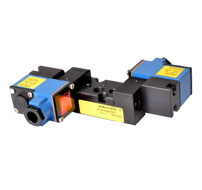 Válvula solenoide operada por piloto, 3/2, 5/2 o 5/3, con puerto de 1/4", serie T25 tipo T25