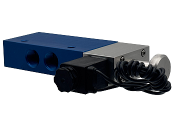 H20 5/2 Single Solenoid Valves - Push-Turn-Lock Manual Override