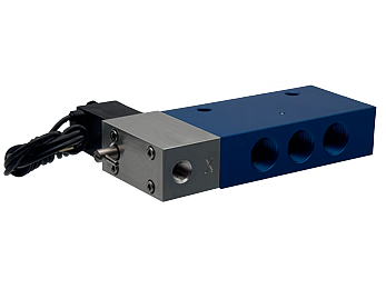 H20 5/2 Single Solenoid Valves - Turn-Lock Manual Override