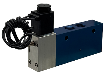 H20 5/2 Single Solenoid Valves - Turn-Lock Manual Override